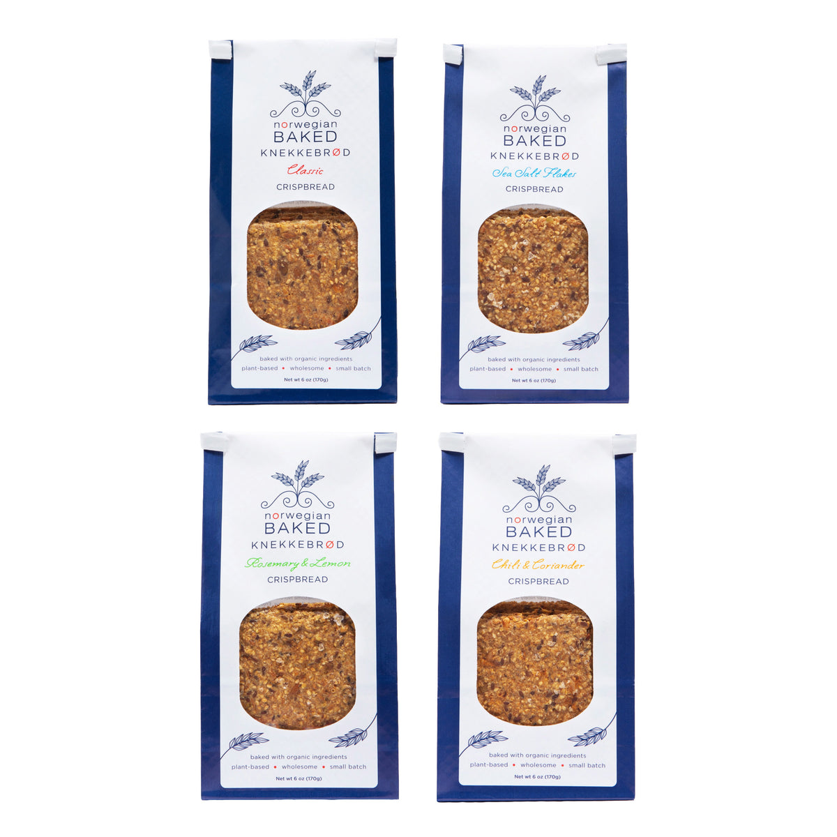 Knekkebrød Variety Bundle (Crispbread) - 4 Pack
