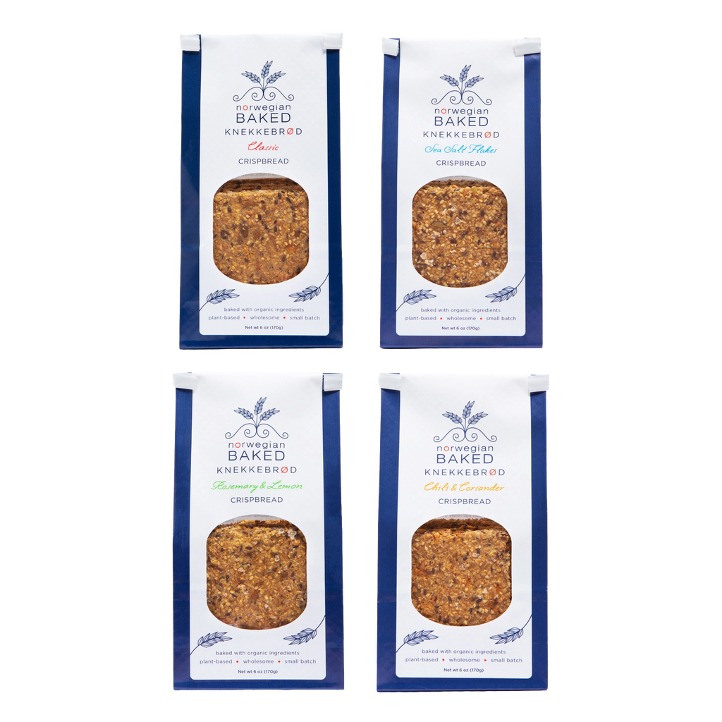 Knekkebrød Variety Bundle (Crispbread) - 4 Pack