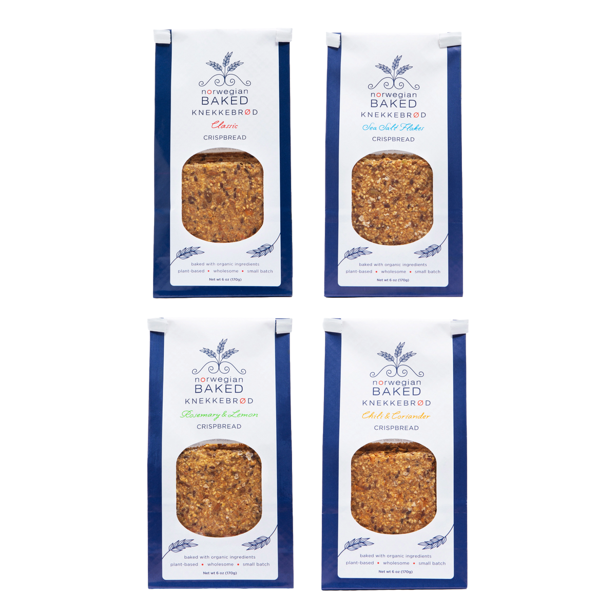 Knekkebrød Variety Bundle (Crispbread) - 4 Pack