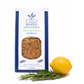 Organic Rosemary and Lemon Knekkebrød crispbread with fresh herbs